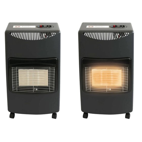 Gasheizung, Infrarot, 4,2 kW, schwarz